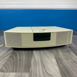 Bose Wave Radio Model AWR1-1W Alarm Clock AM/FM Radio White No Remote TESTED